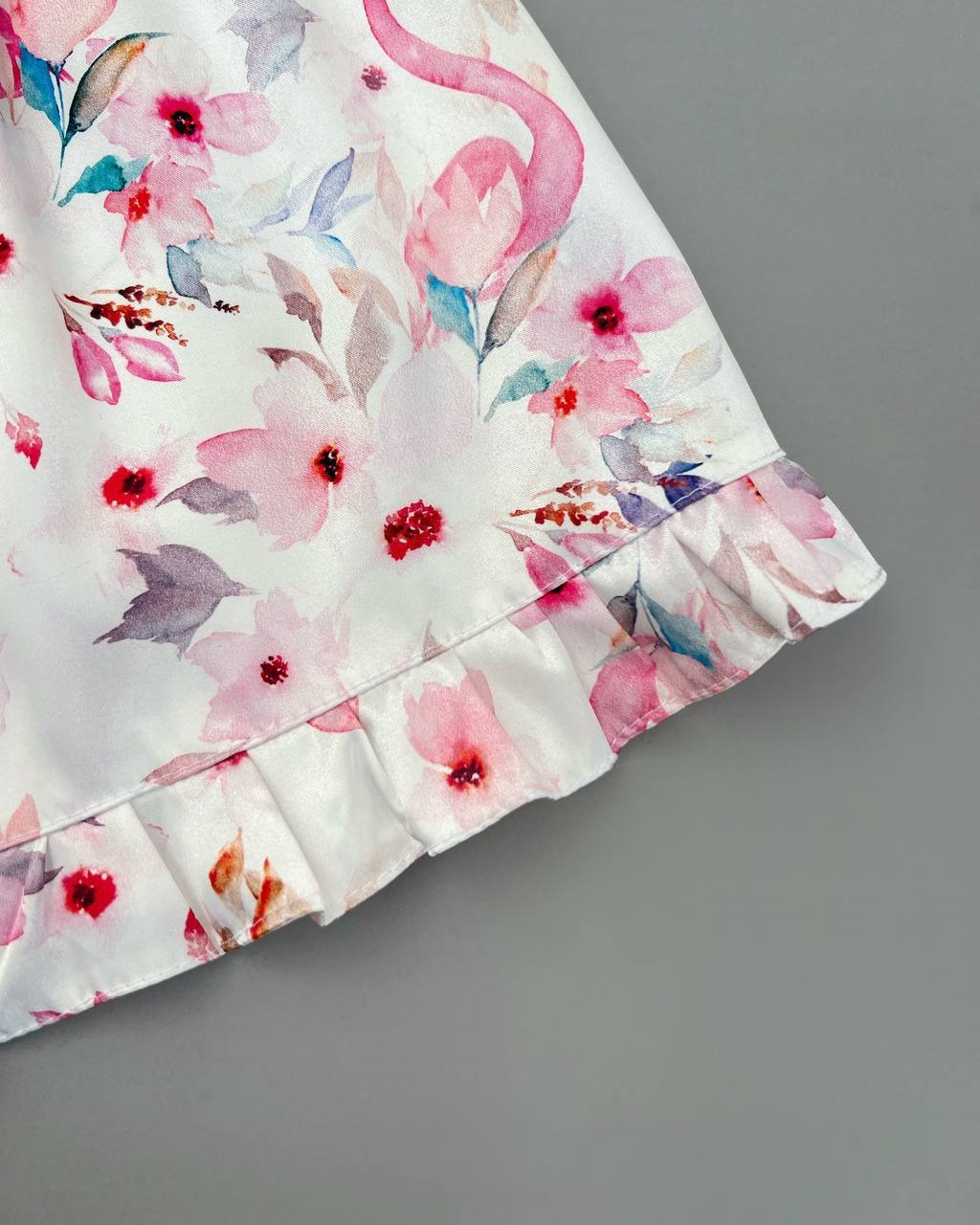 ست تاپ و شلوارک ساتن کد 4274