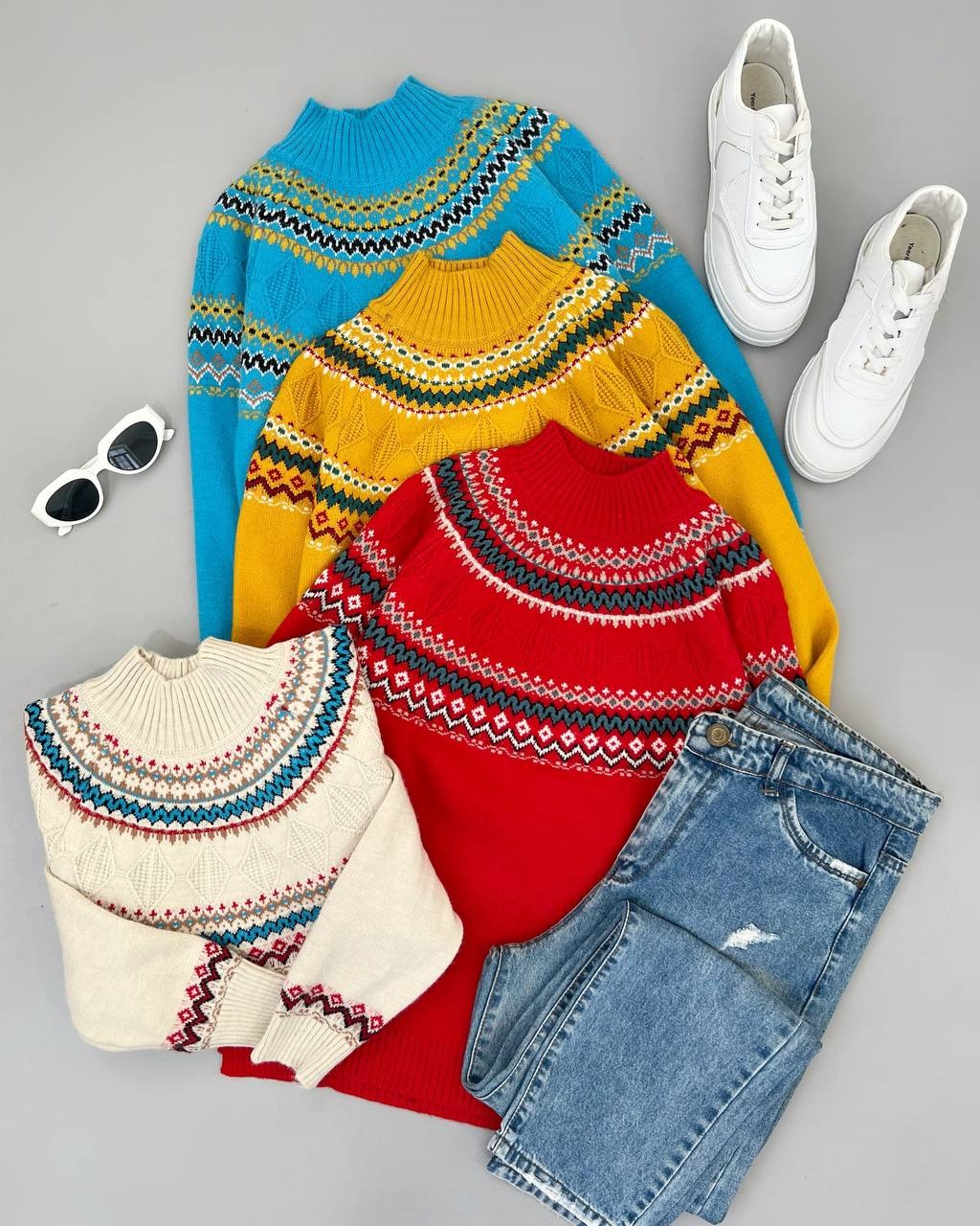 پلیور بافت سنتی 8 رنگ کد 4276