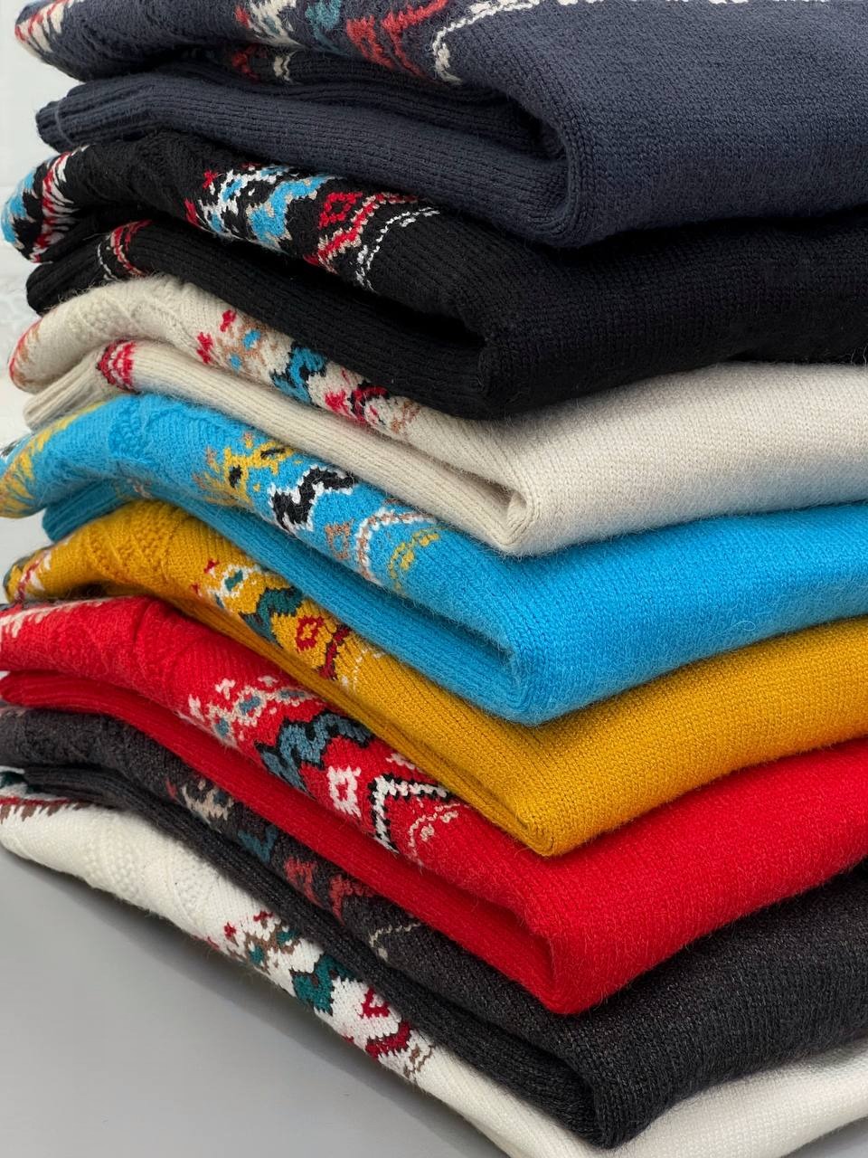 پلیور بافت سنتی 8 رنگ کد 4276