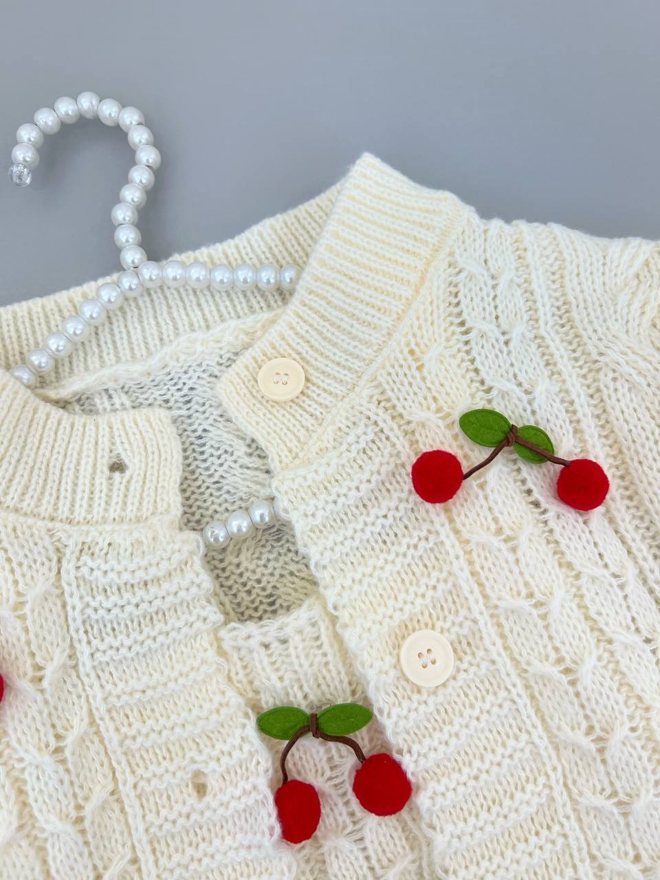 ست تاپ و کاردیگان آلبالو کد 4278