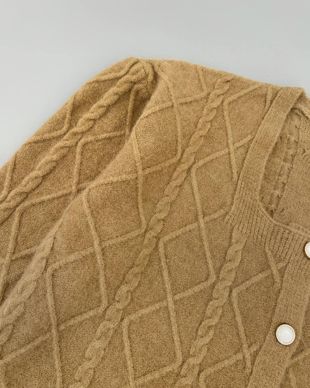 ژاکت بافت جلو دکمه کد 4279