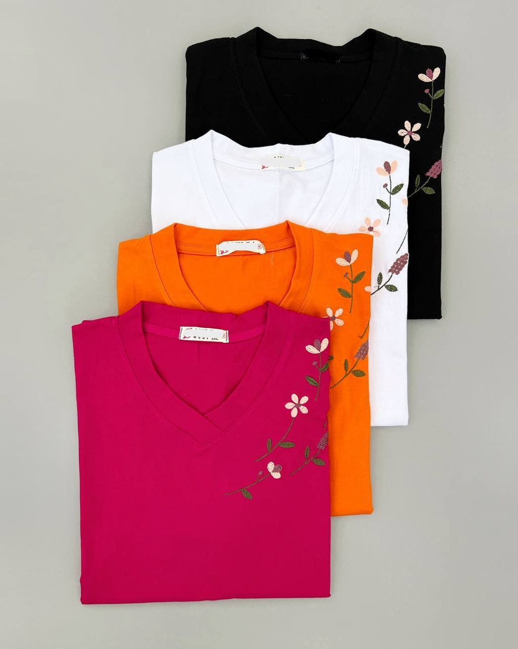 تیشرت یقه هفت گلدوزی شده کد 4294