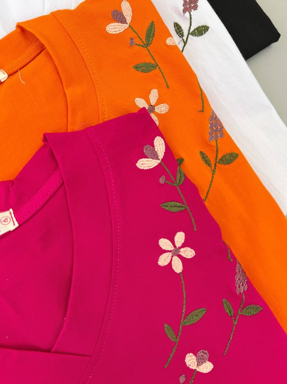 تیشرت یقه هفت گلدوزی شده کد 4294