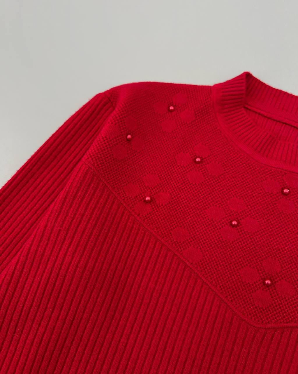 پلیور بافت یقه مروارید با قواره عالی کد 4300