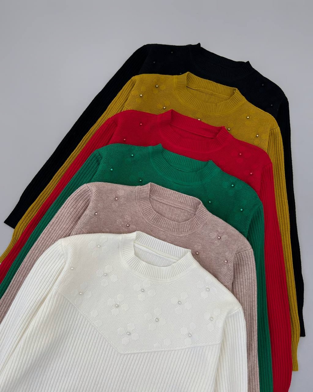 پلیور بافت یقه مروارید با قواره عالی کد 4300