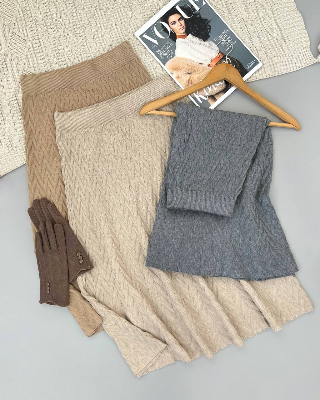 دامن بافت گرم بالا میدی کد 4303