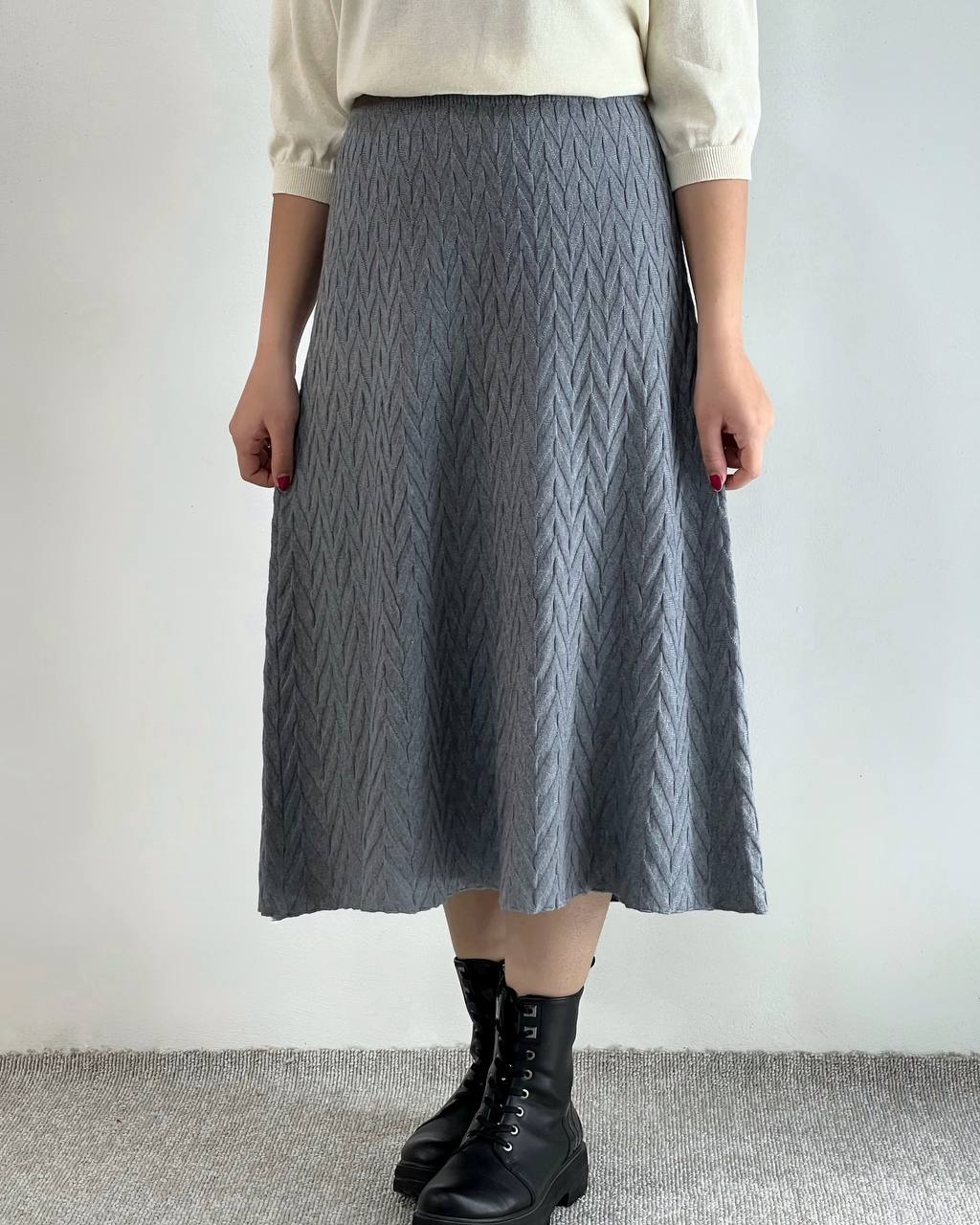 دامن بافت گرم بالا میدی کد 4303