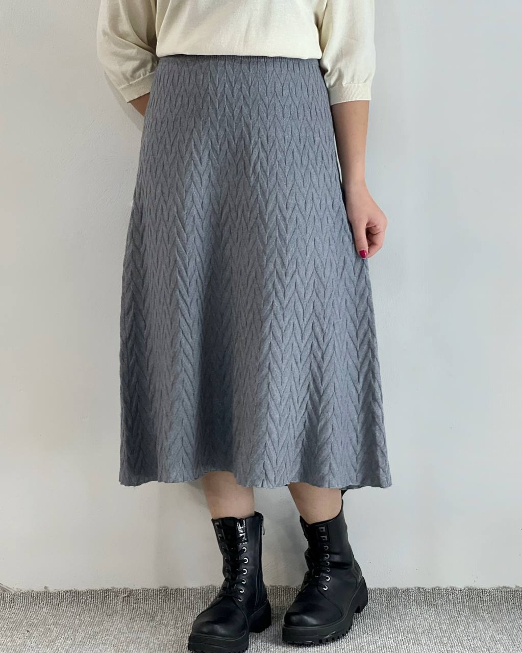 دامن بافت گرم بالا میدی کد 4303