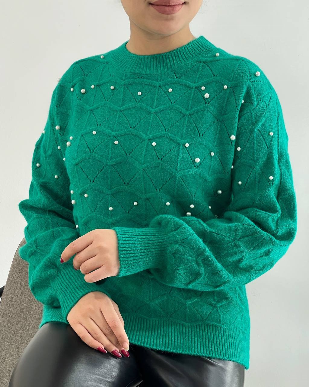 پلیور بافت مروارید کد 4307