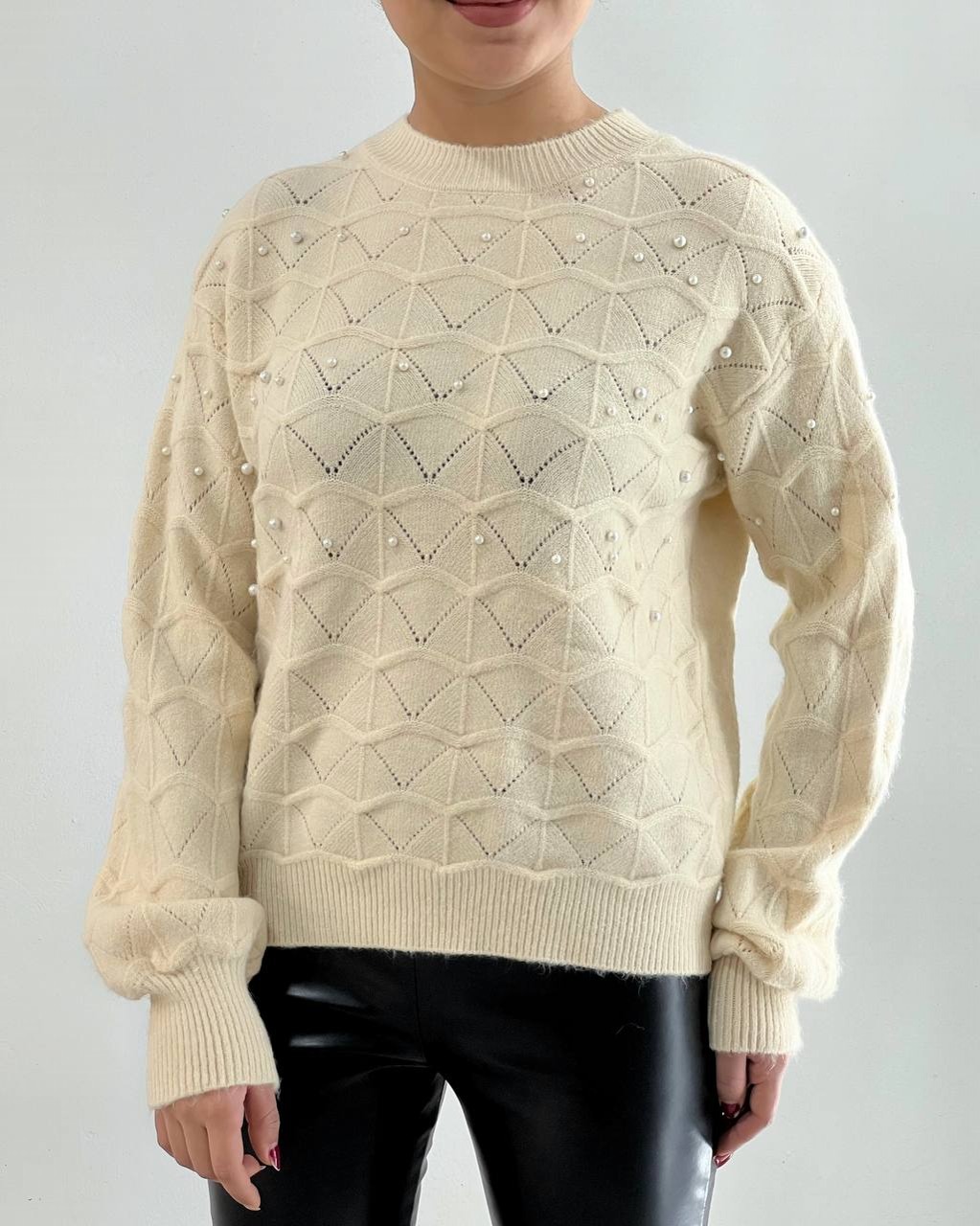 پلیور بافت مروارید کد 4307