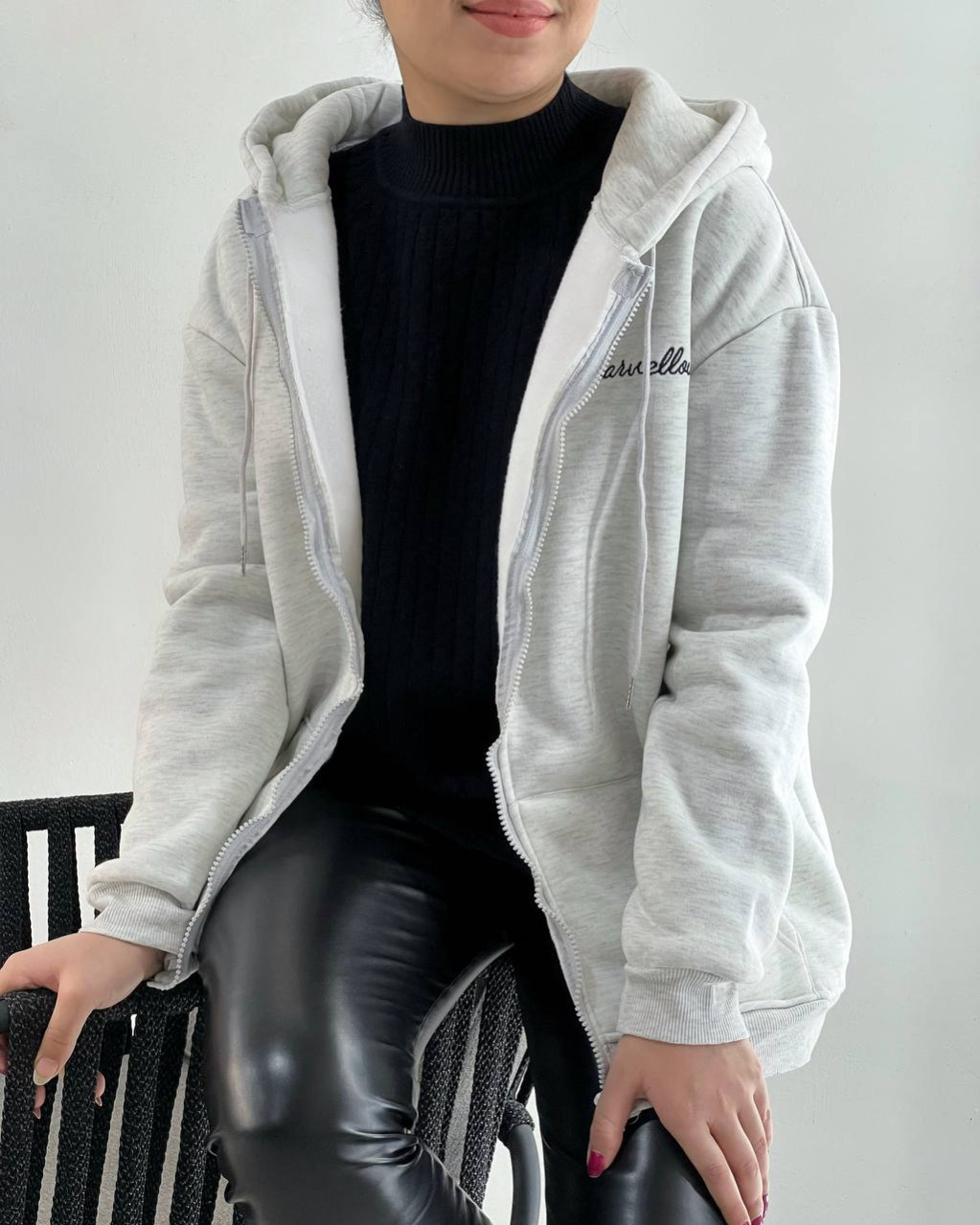 سویشرت دورس جلو زیپ کد 4312