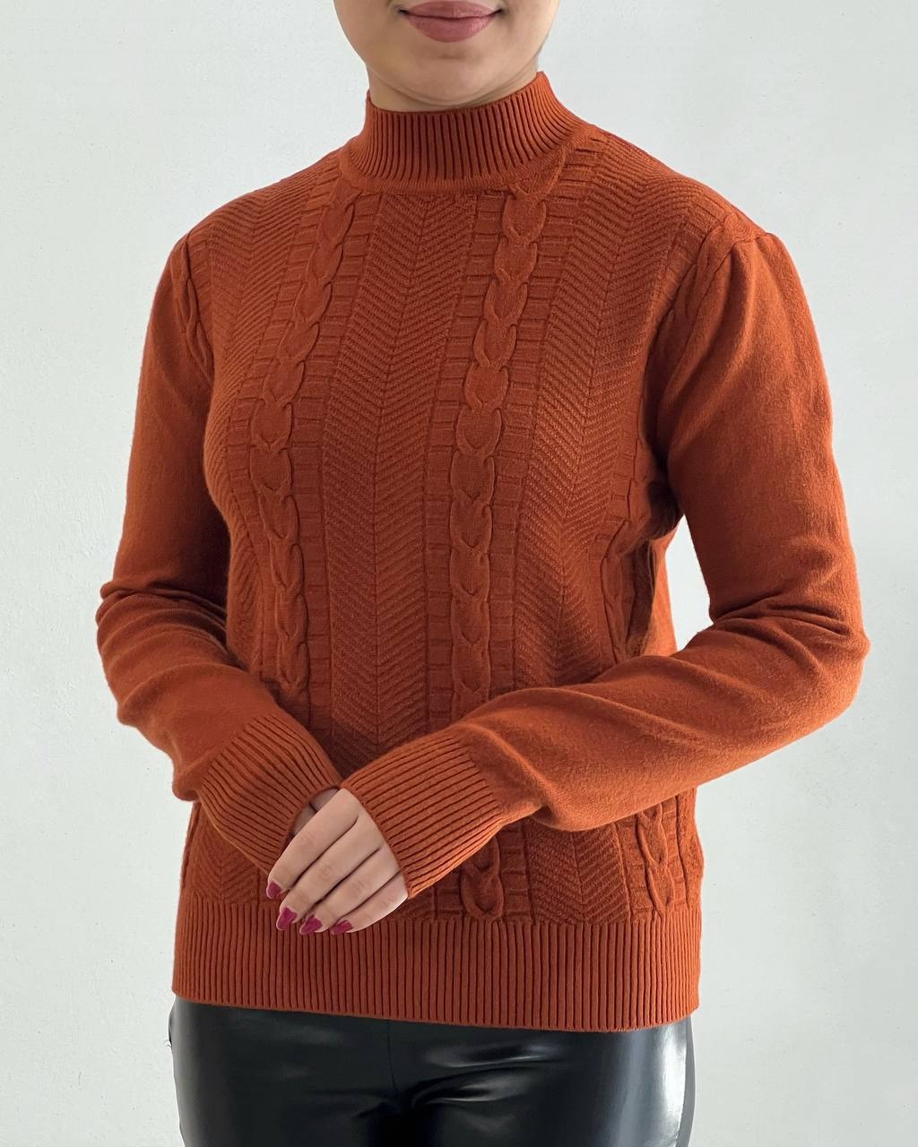 پلیور بافت یقه سه سانت 6 رنگ کد 4313