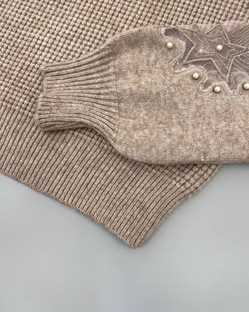 پلیور بافت آستین تور آستین مچی کد 4316