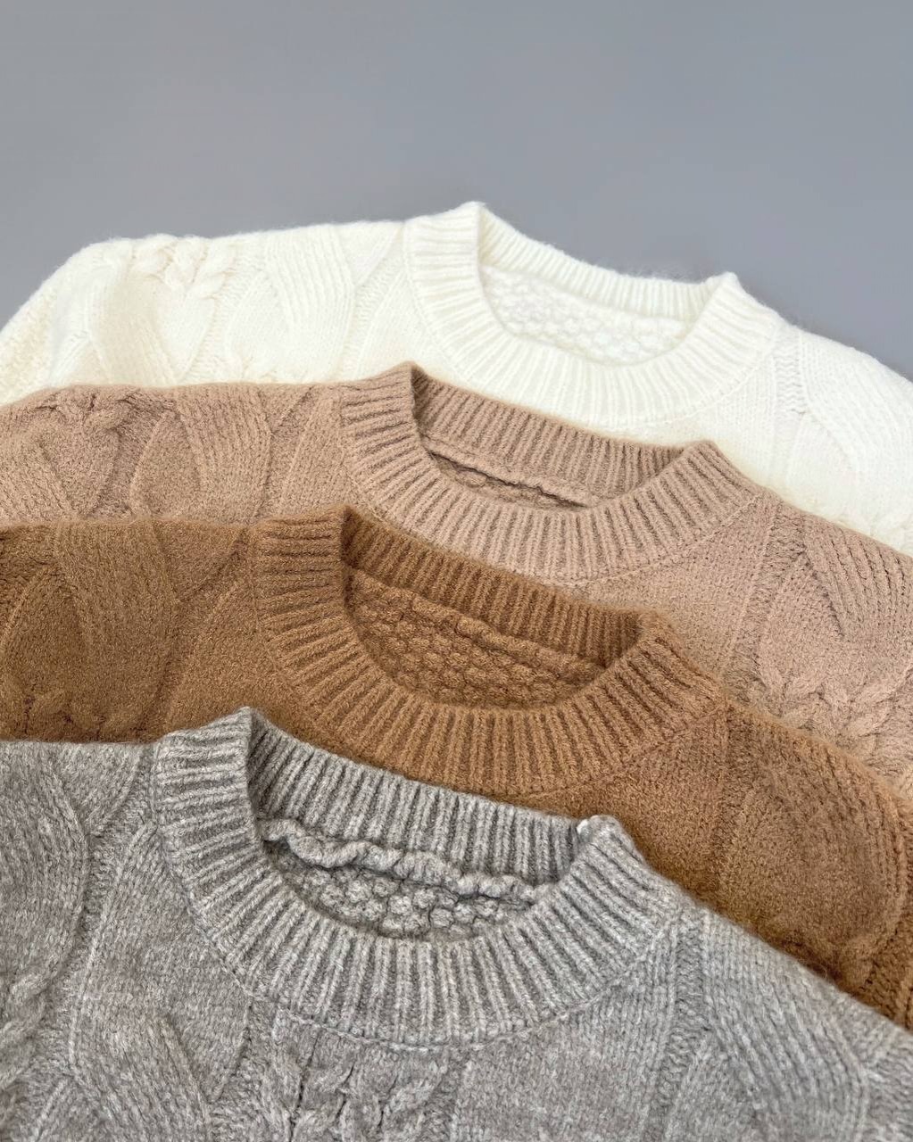 پلیور بافت گرم بالا زنجیری کد 4318