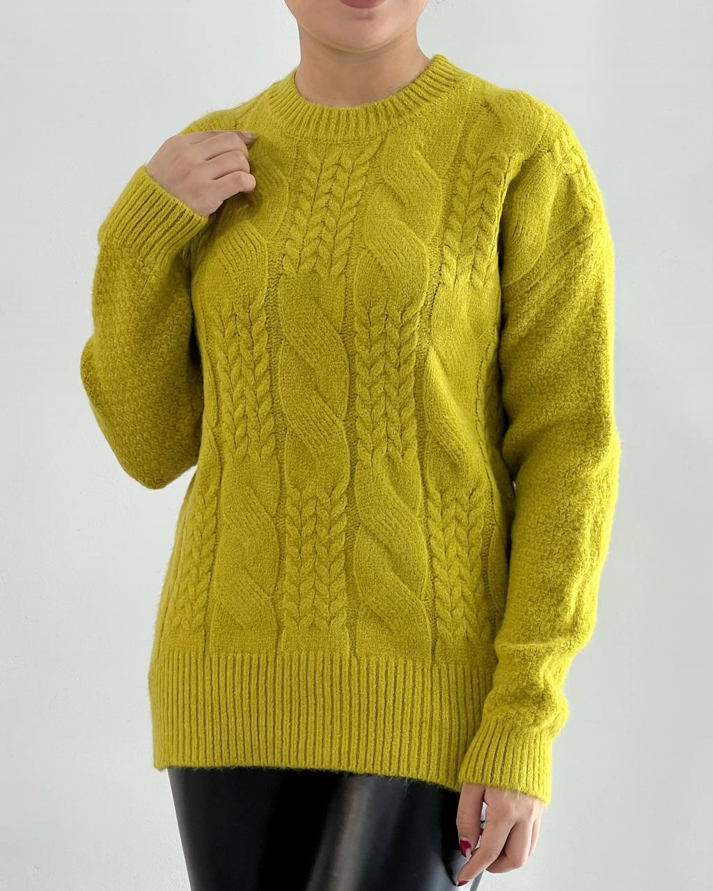 پلیور بافت گرم بالا زنجیری کد 4318