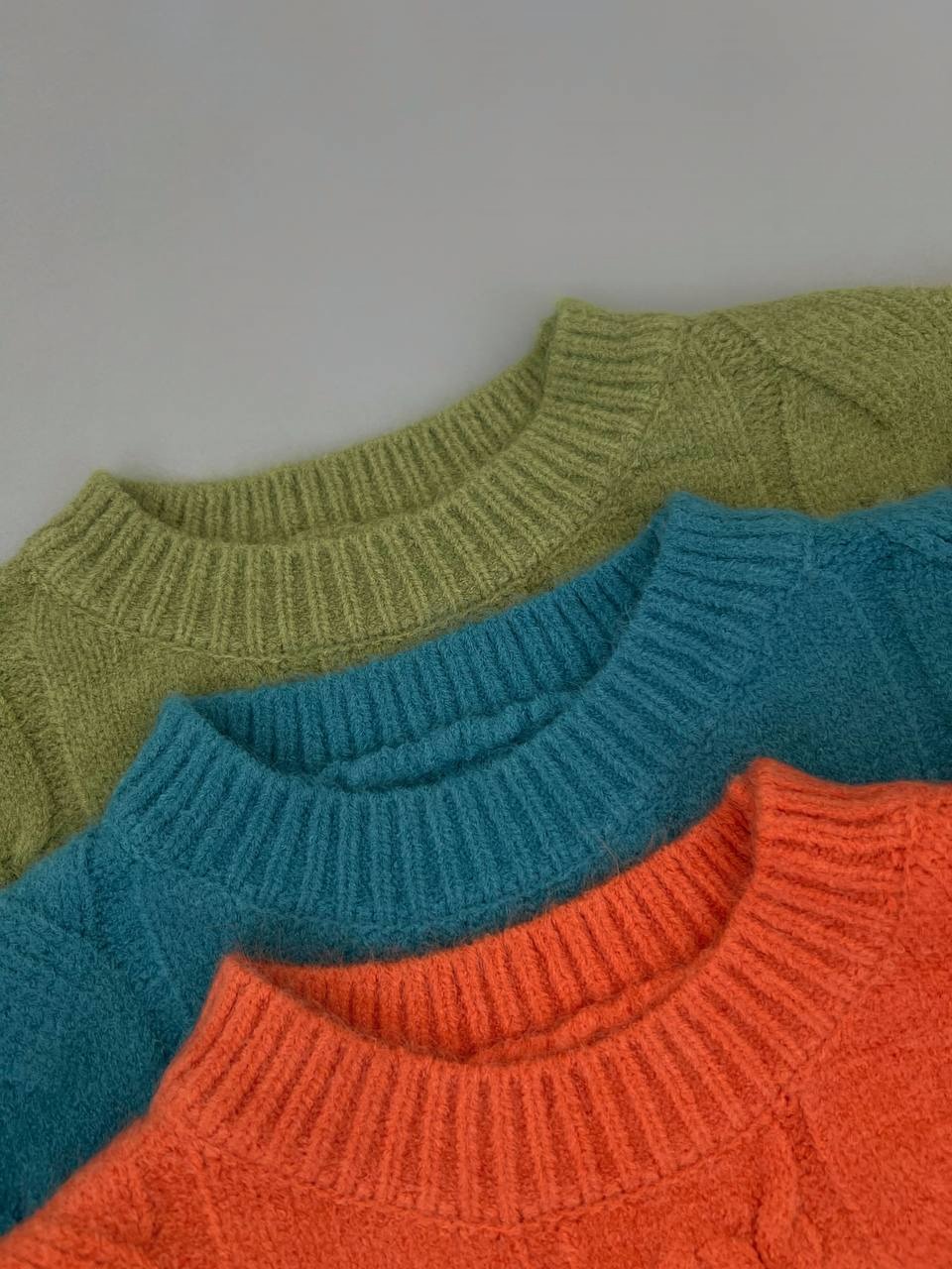 پلیور بافت گرم بالا زنجیری کد 4318