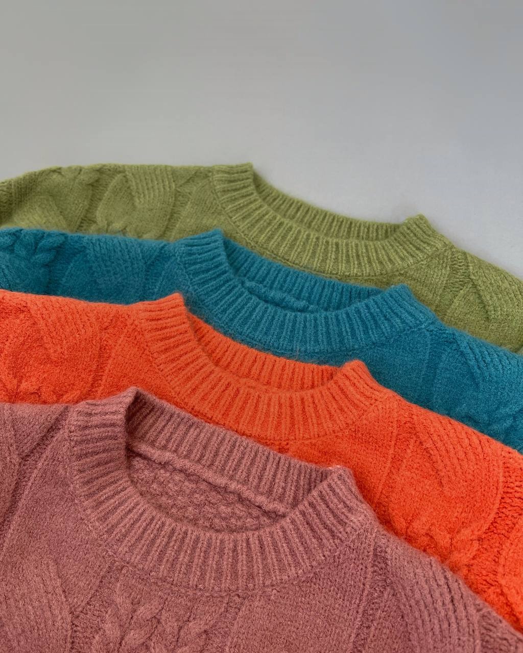 پلیور بافت گرم بالا زنجیری کد 4318