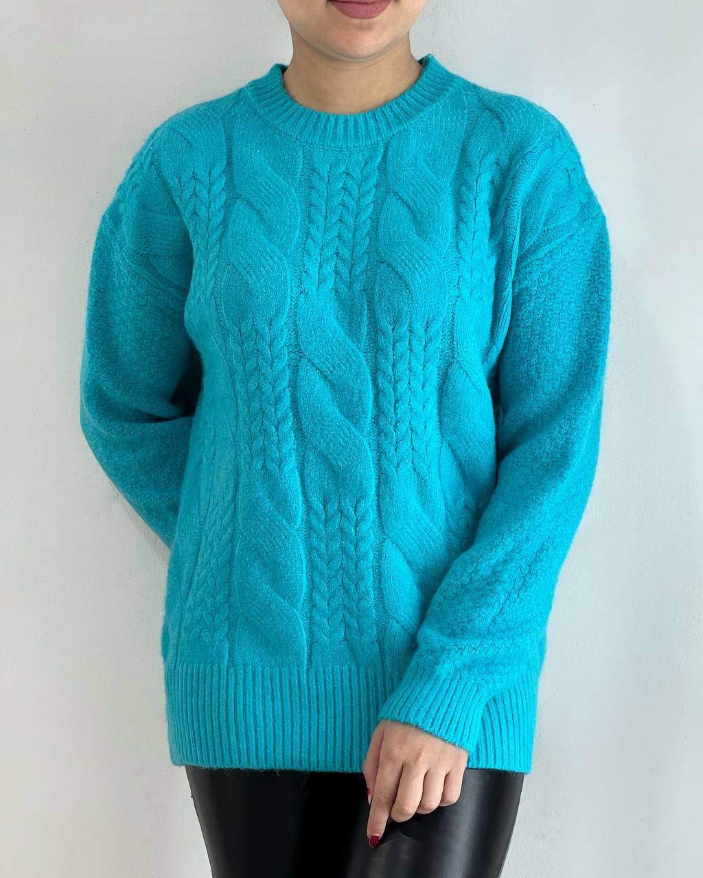 پلیور بافت گرم بالا زنجیری کد 4318