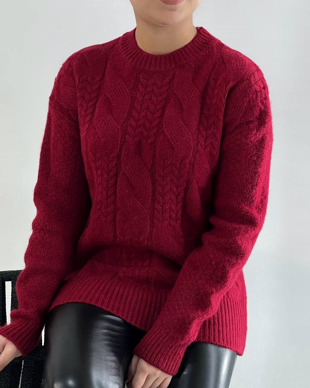 پلیور بافت گرم بالا زنجیری کد 4318