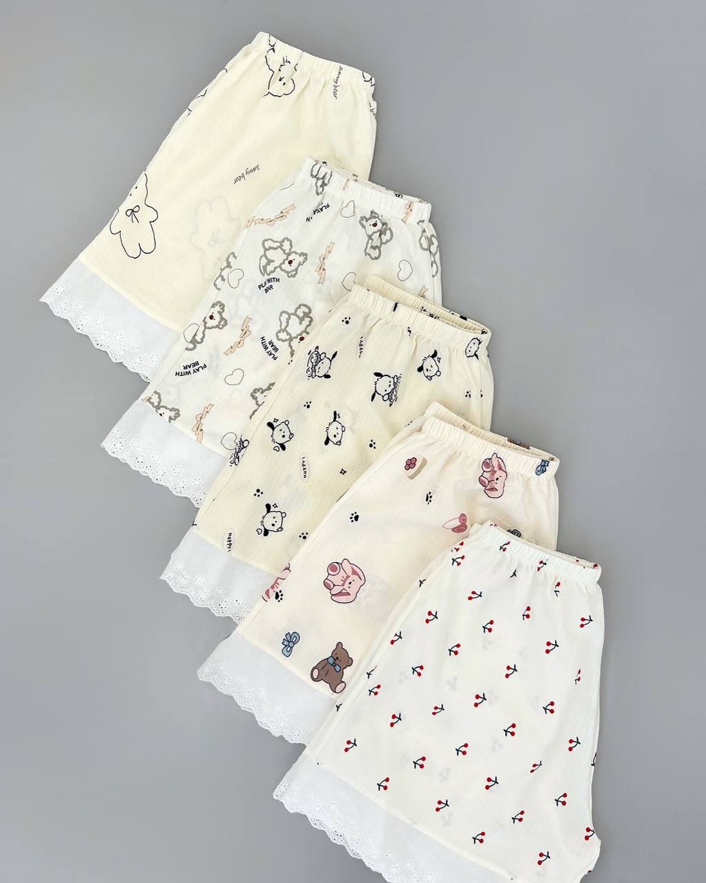 شلوارک نوار خامه دوزی 10 طرح کد 4322