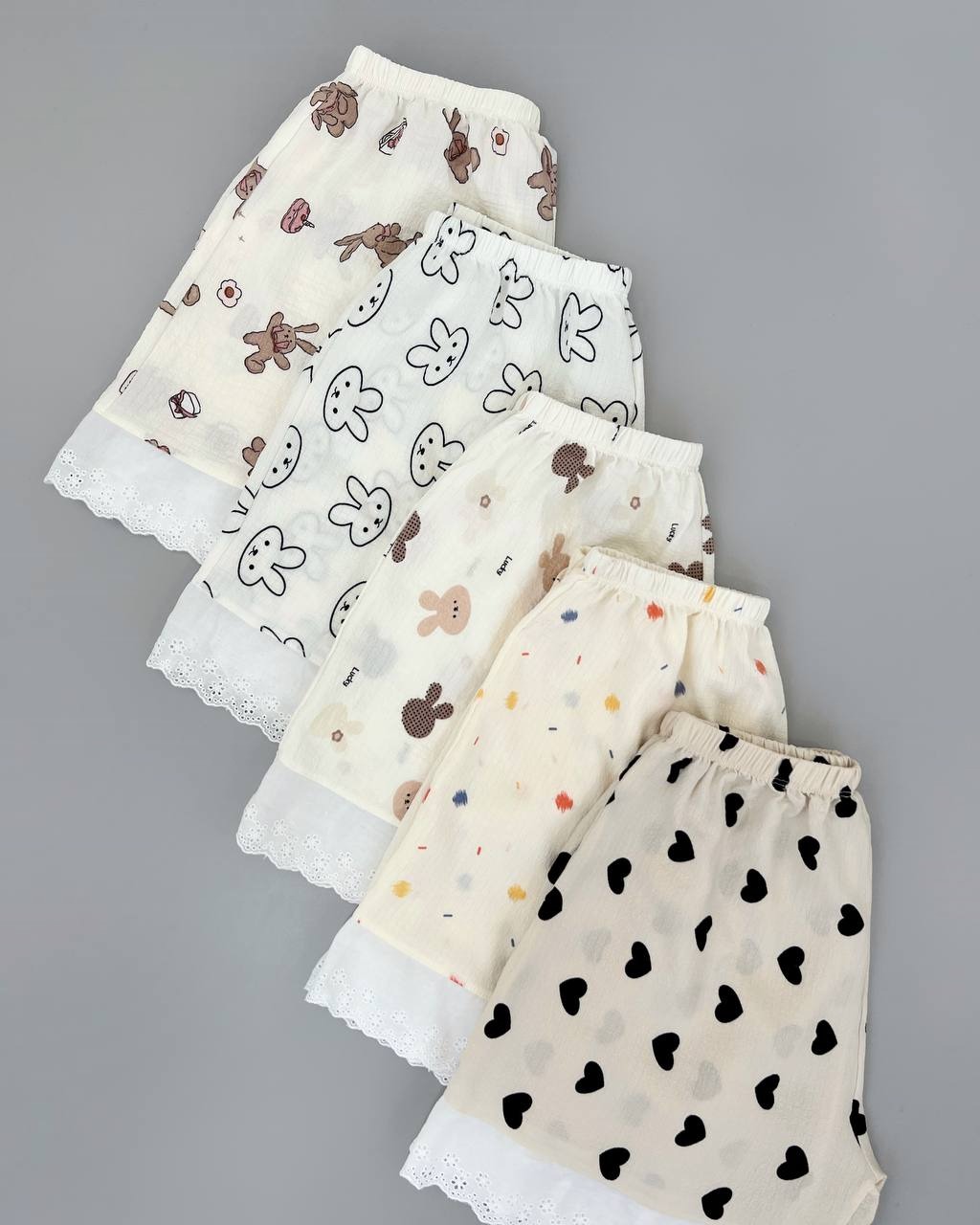 شلوارک نوار خامه دوزی 10 طرح کد 4322