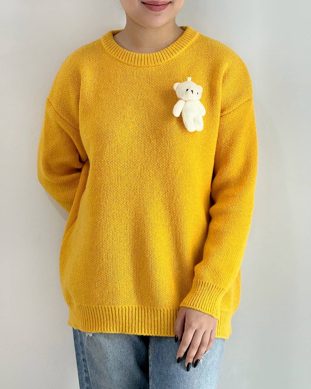 پلیور بافت خرسی برجسته کد 4323