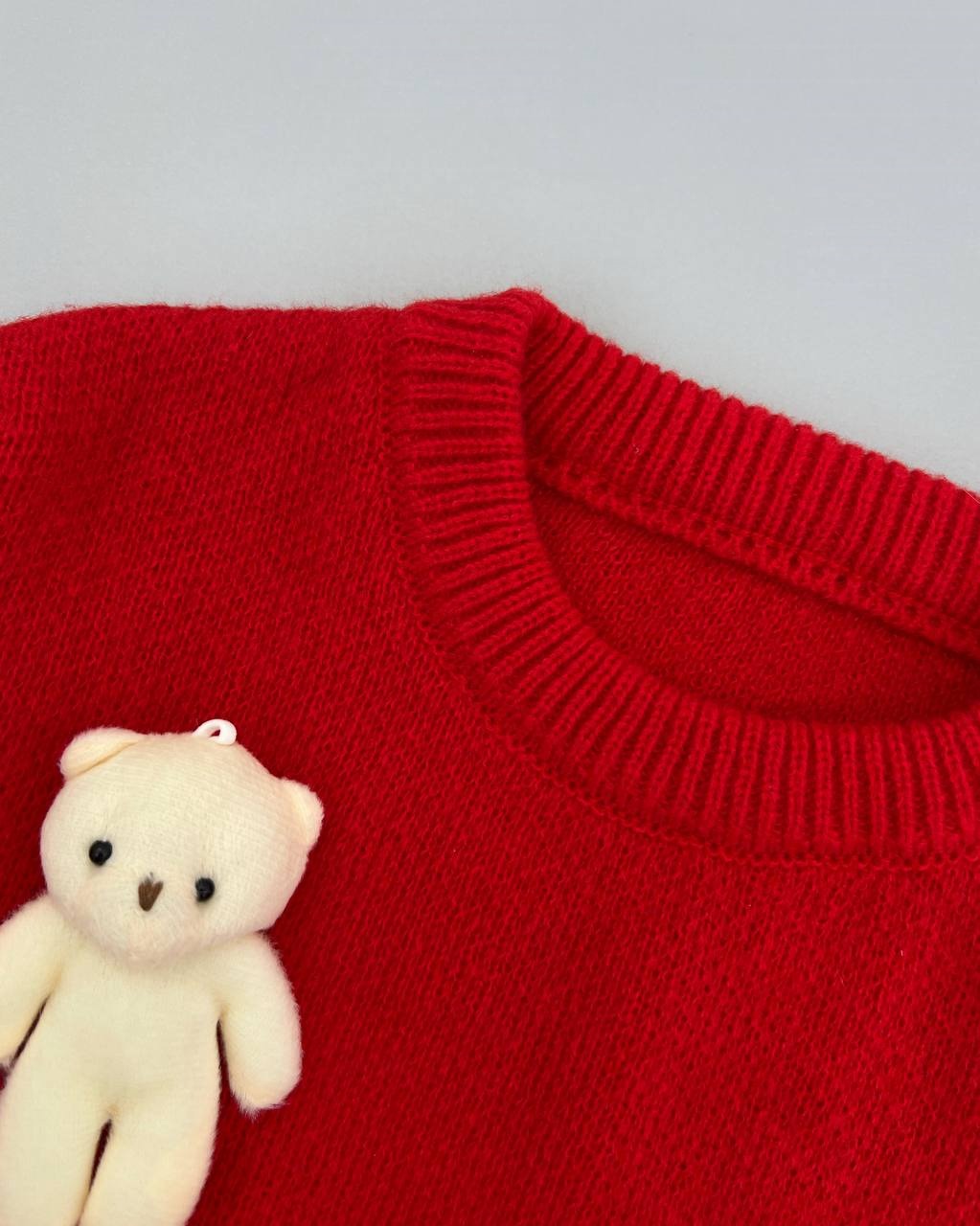 پلیور بافت خرسی برجسته کد 4323