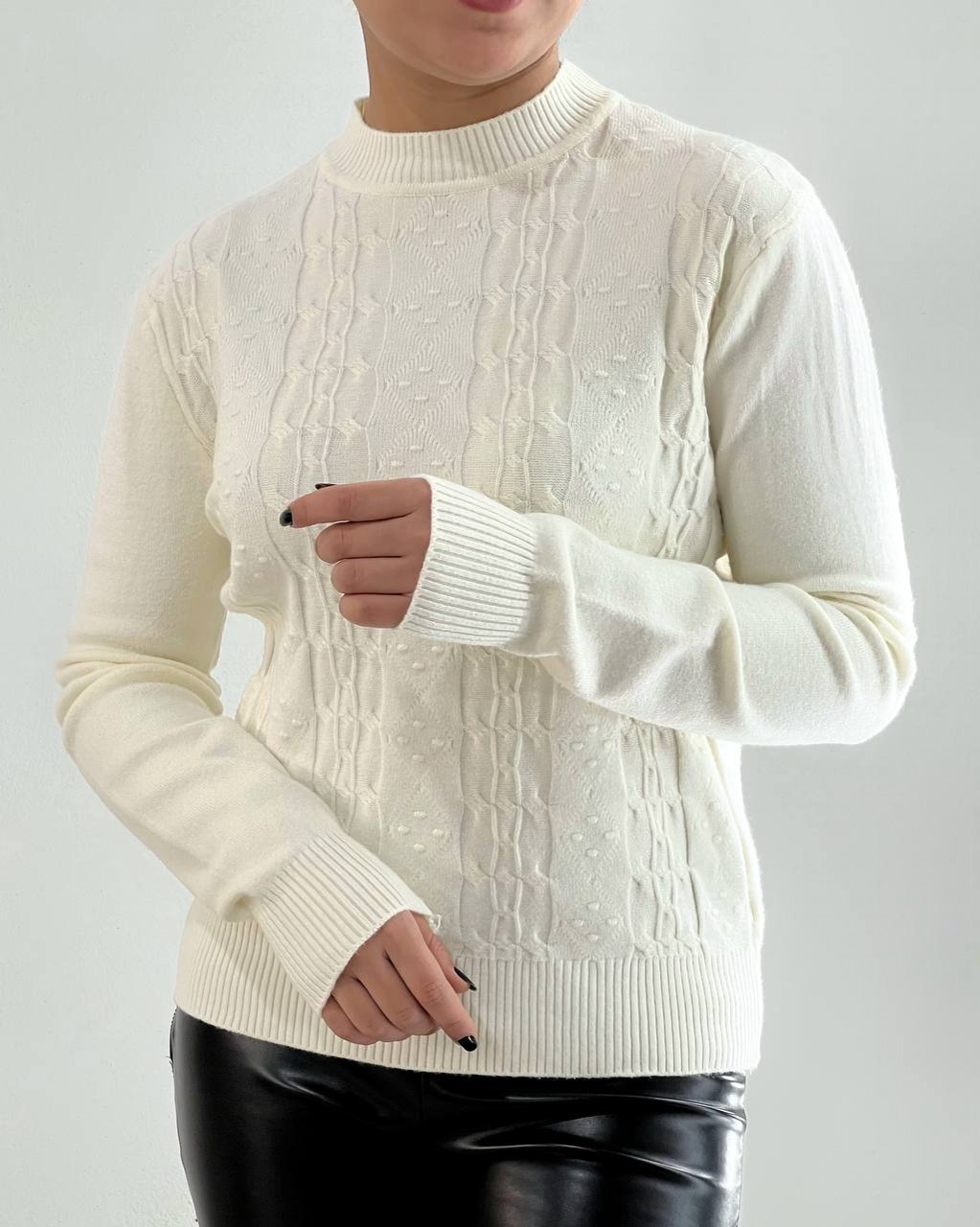 پلیور بافت یقه سه سانت مدل 2 کد 4324