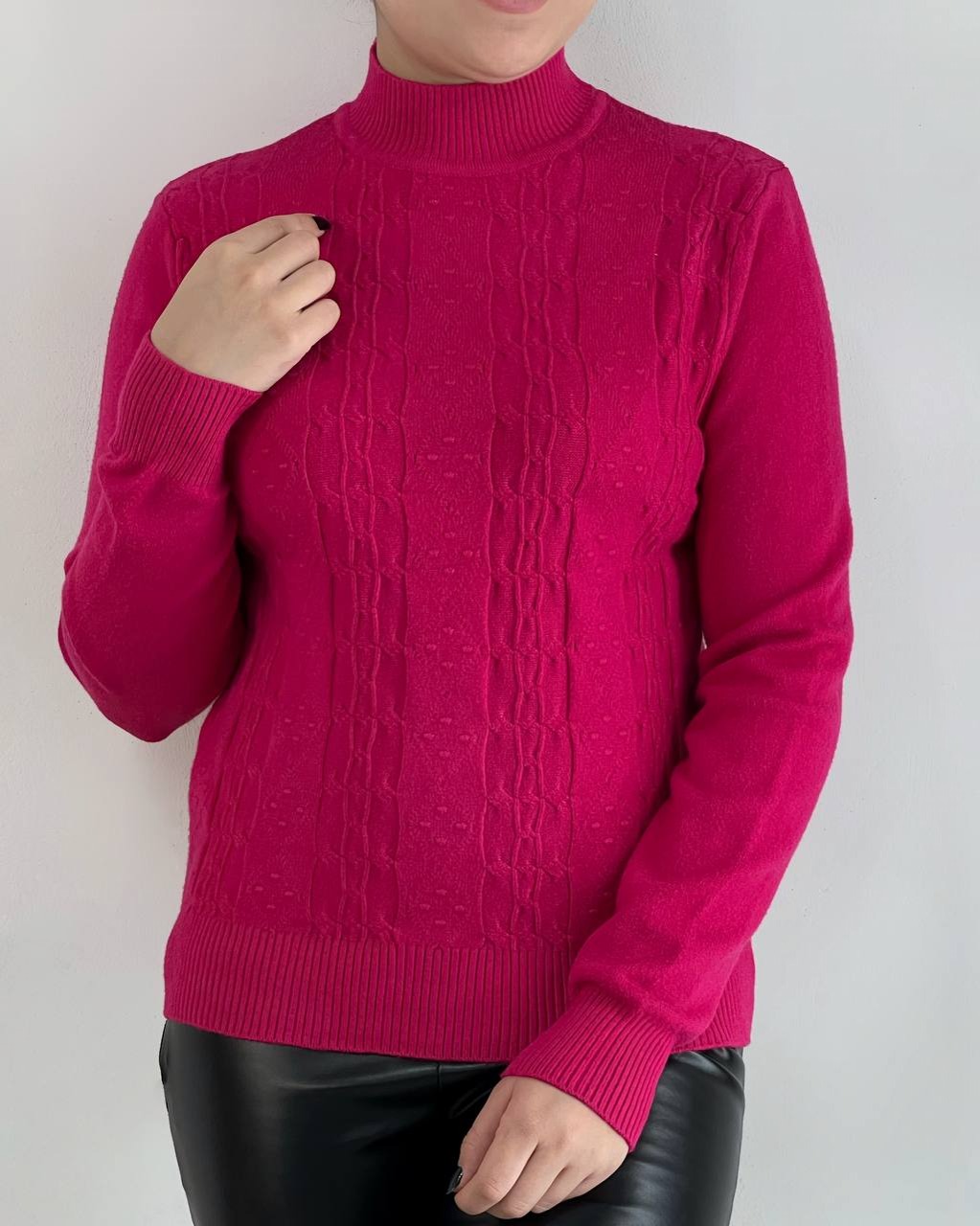 پلیور بافت یقه سه سانت مدل 2 کد 4324