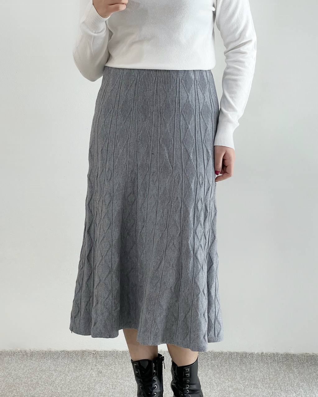 دامن بافت گرم بالا میدی کد 4326