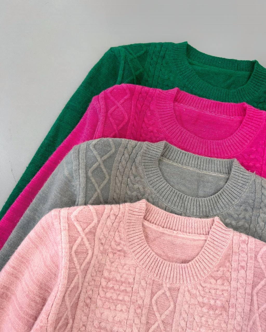 پلیور بافت زنجیری شاین دار کد 4327