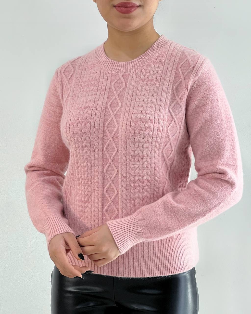 پلیور بافت زنجیری شاین دار کد 4327