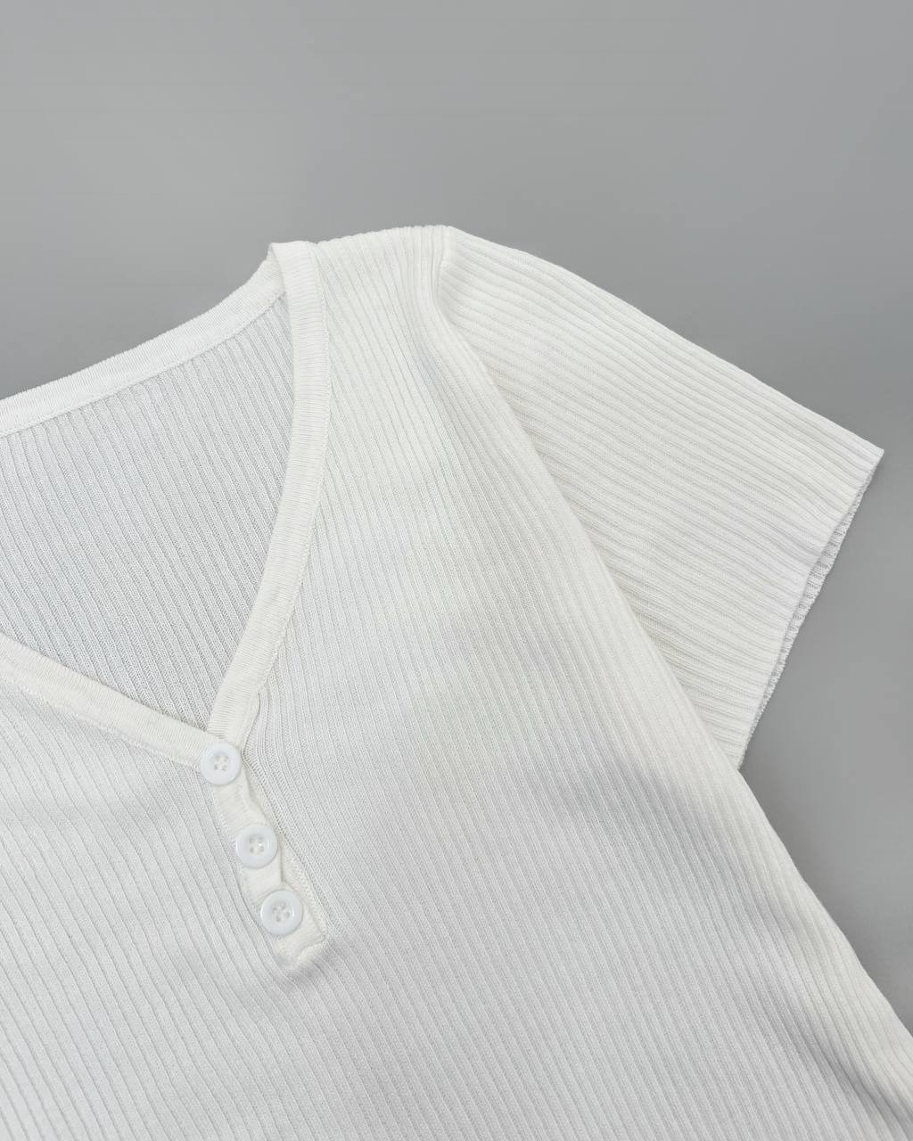 بلوز بافت جلو دکمه 8 رنگ کد 4328