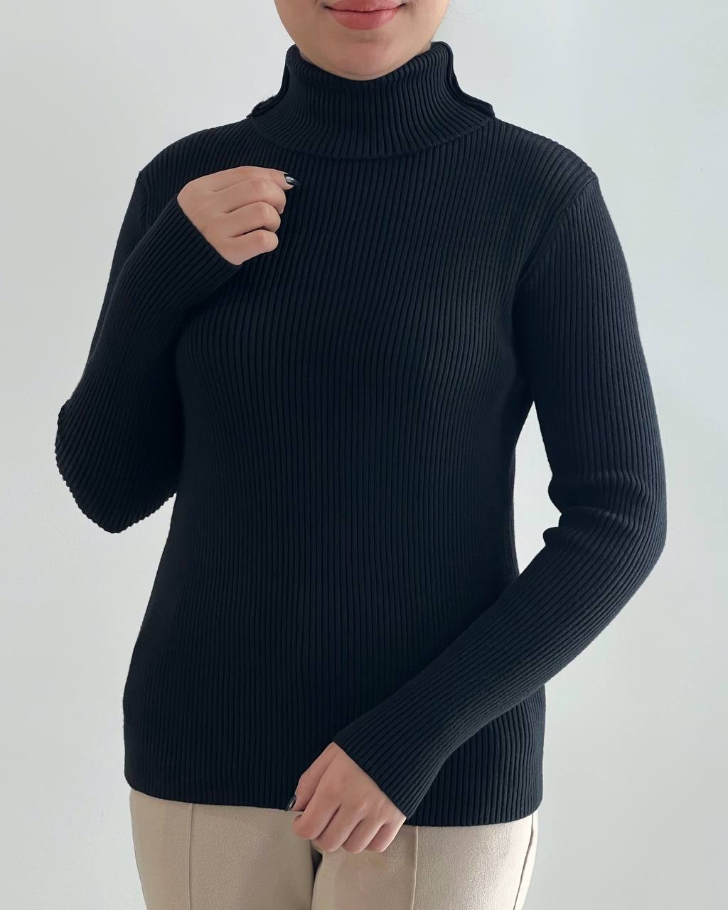 پلیور بافت یقه اسکی گپ کبریتی کد 4335