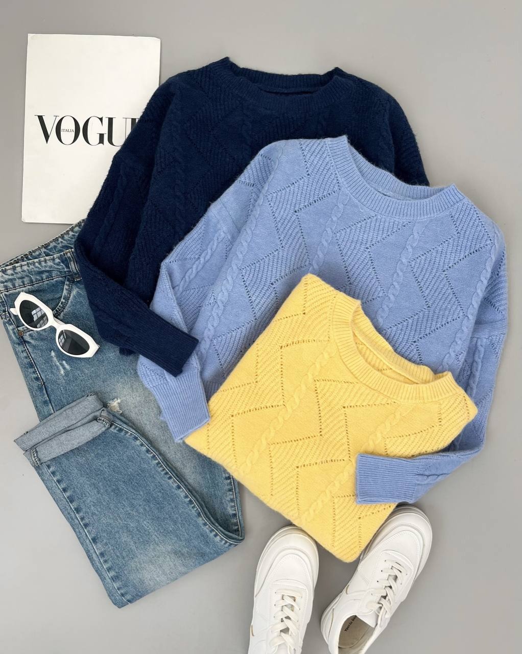 کراپ بافت یقه گرد پنج رنگ کد 4350