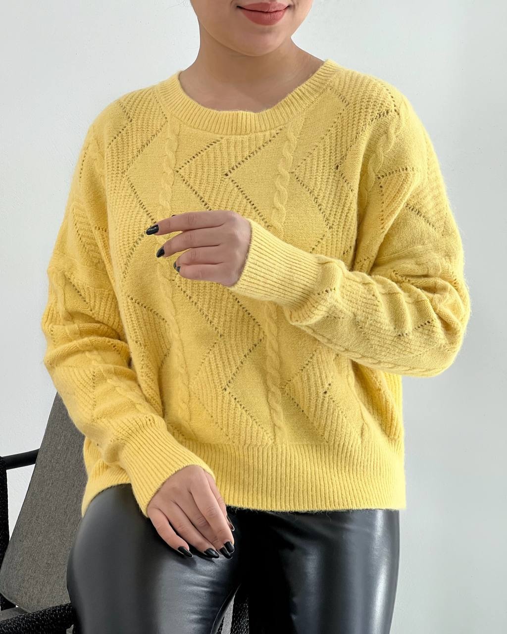 کراپ بافت یقه گرد پنج رنگ کد 4350