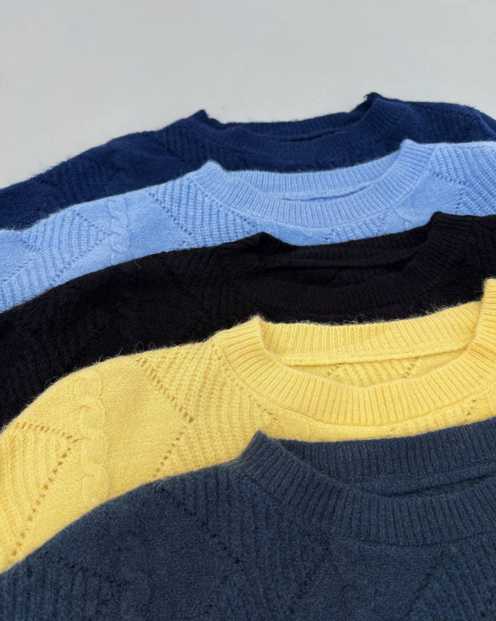 کراپ بافت یقه گرد پنج رنگ کد 4350