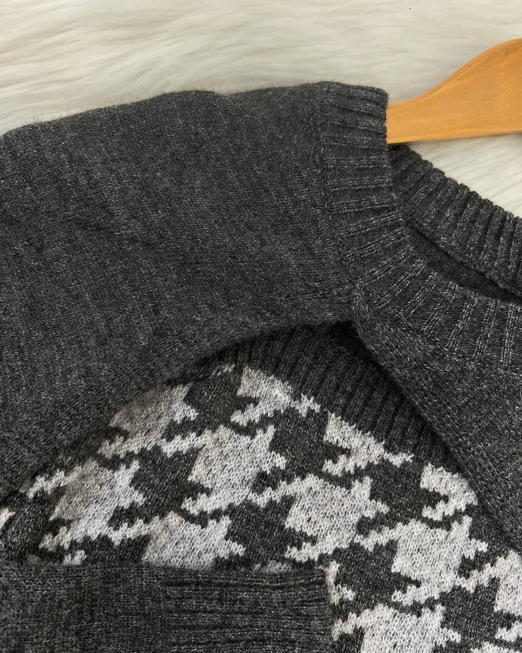 ست تاپ و رویی بافت کد 4351