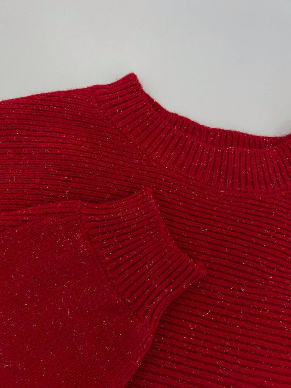 ست سارافن و رویی بافت لمه دار دو رنگ کد 4353