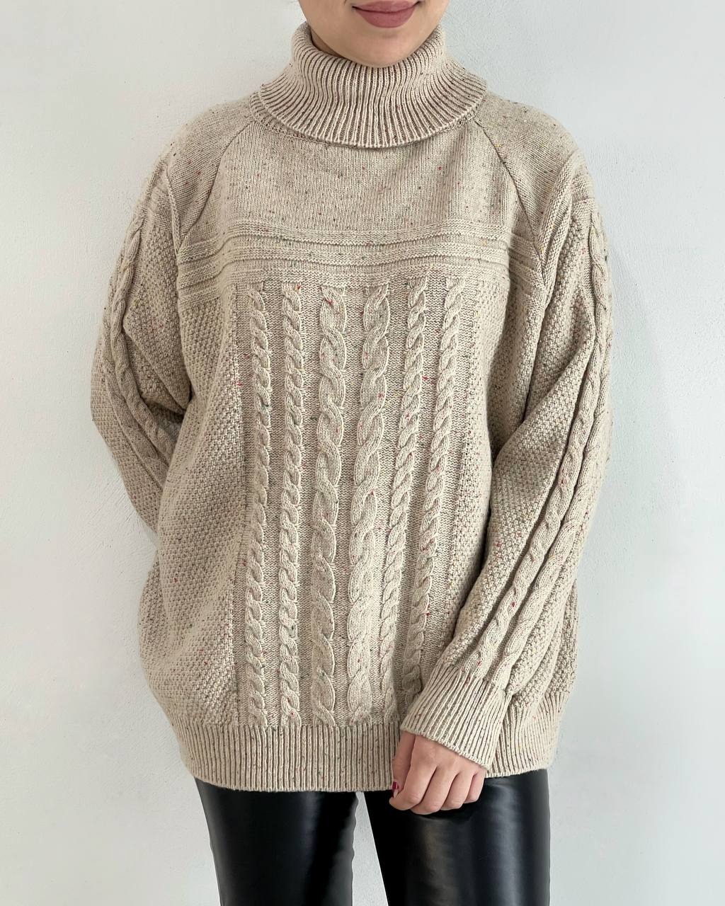 پلیور بافت یقه اسکی لش کد 4355