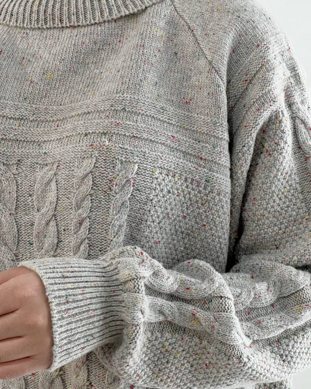 پلیور بافت یقه اسکی لش کد 4355