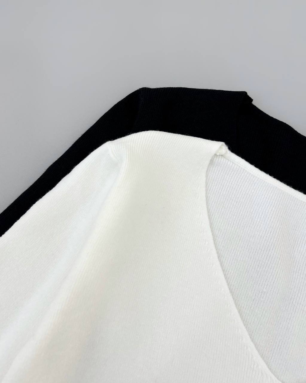 پلیور بافت آستین سه ربع سه رنگ کد 4356