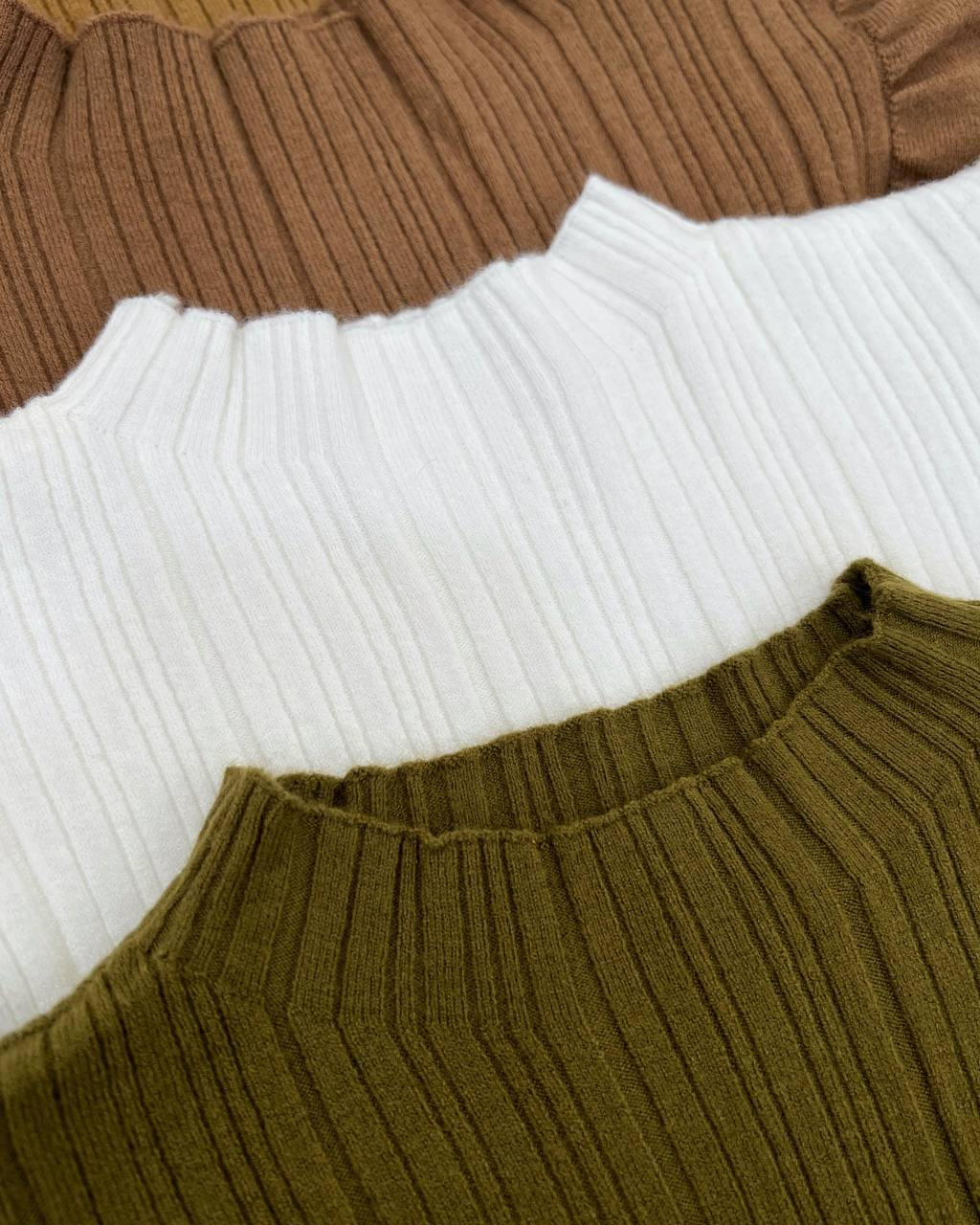 تاپ بافت استین پلیسه کد 4359