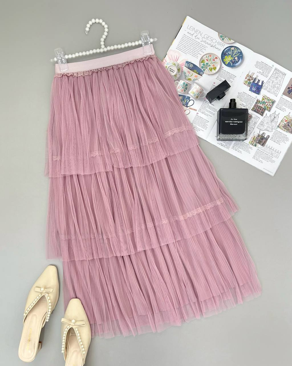 دامن تور طبقه ای پلیسه کد 4360