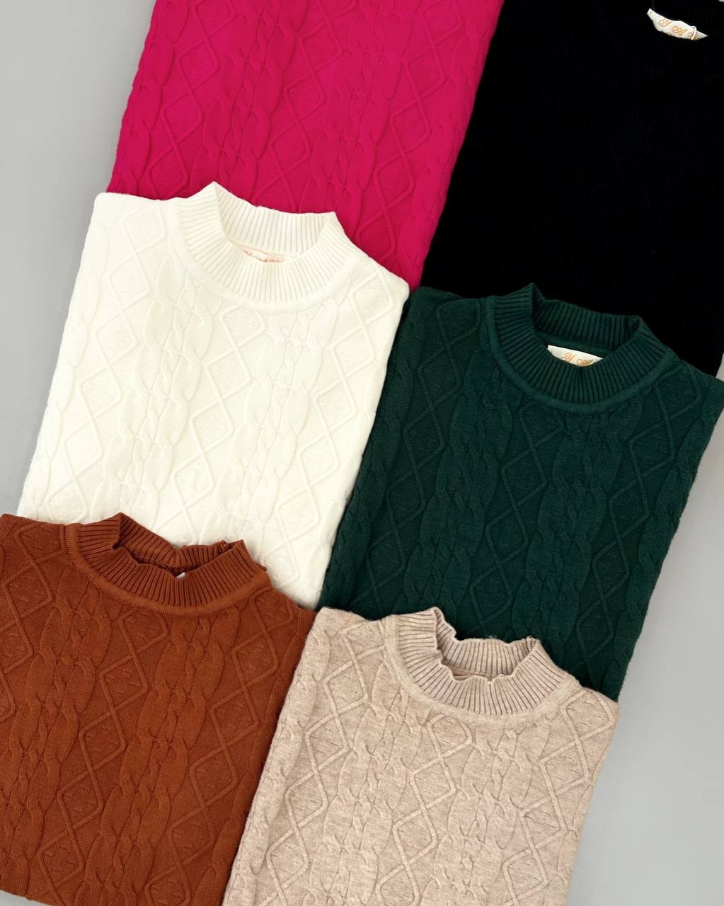 پلیور بافت یقه سه سانت 6 رنگ مدل 3 کد 4361