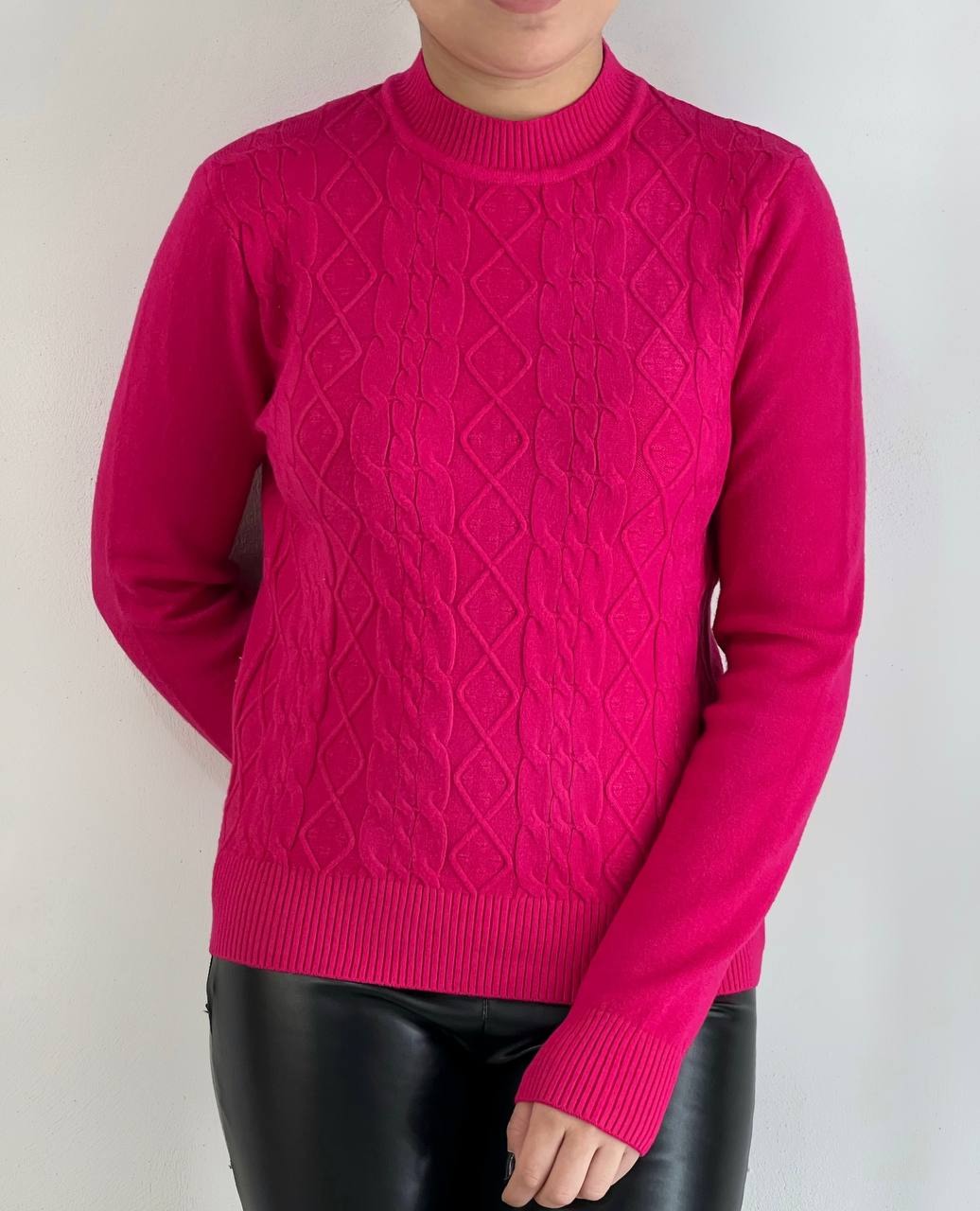 پلیور بافت یقه سه سانت 6 رنگ مدل 3 کد 4361