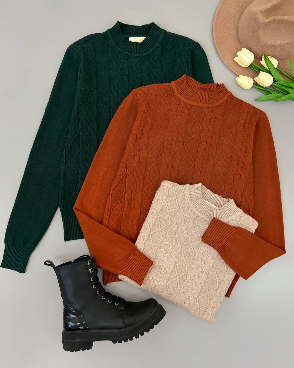 پلیور بافت یقه سه سانت 6 رنگ مدل 3 کد 4361