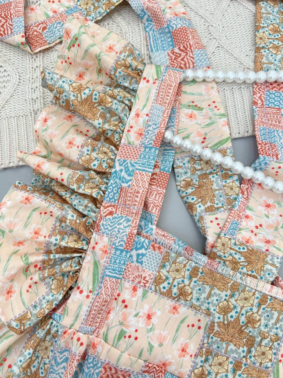 تاپ آستین چین پشت پاپیون کد 4362