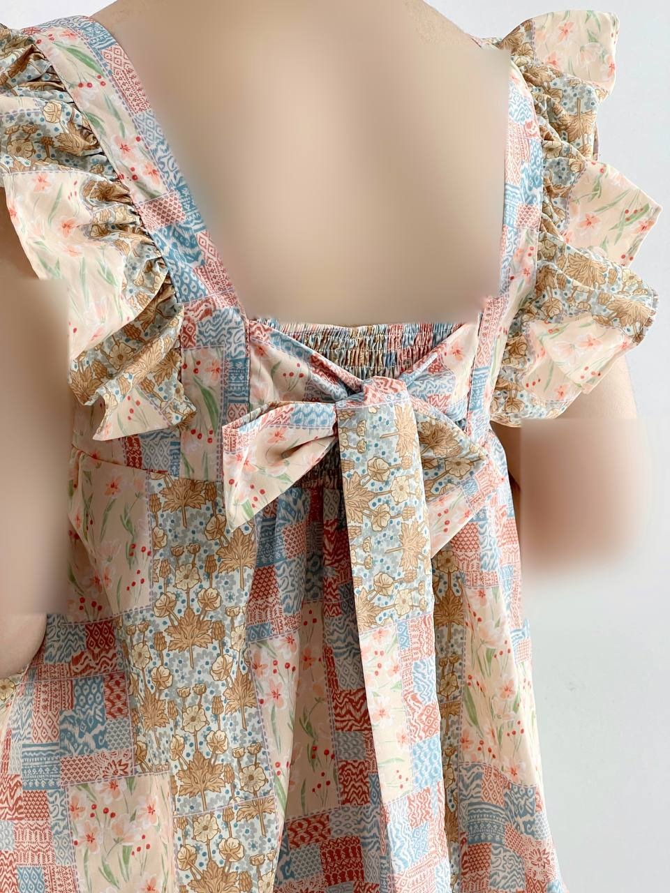 تاپ آستین چین پشت پاپیون کد 4362