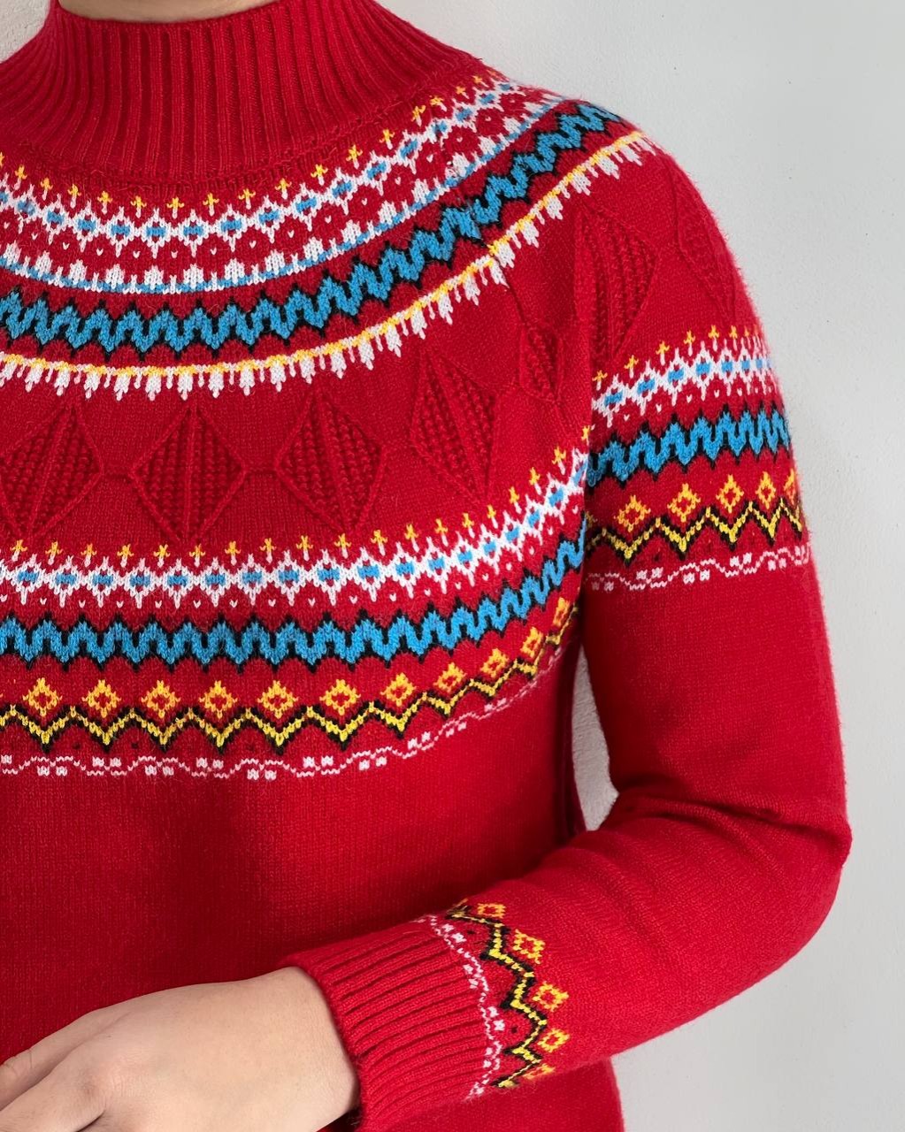 پلیور بافت سنتی 3 رنگ کد 4368